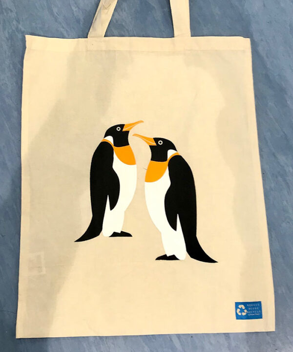 Organic penguin totebag