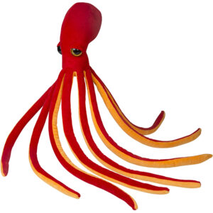 Splash Red Octopus