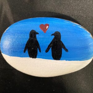 Penguin Love Pebble